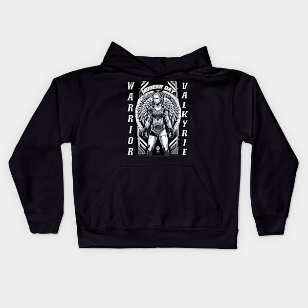 Valkyrie: Modern day warrior Kids Hoodie by Insaneluck